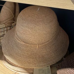 Aloha shorts and straw bucket hat